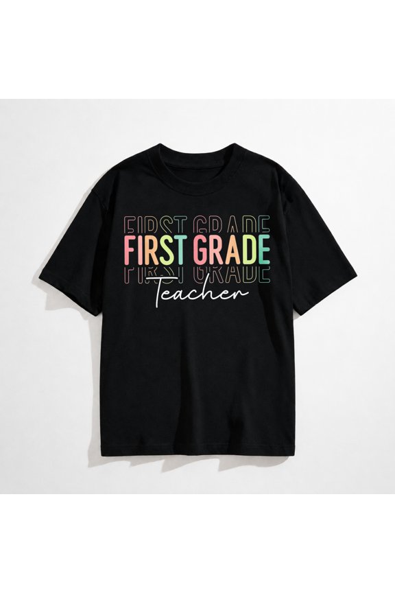Team 1st Grade Teacher Women Hello First Grade Rocks Squad T-Shirt
