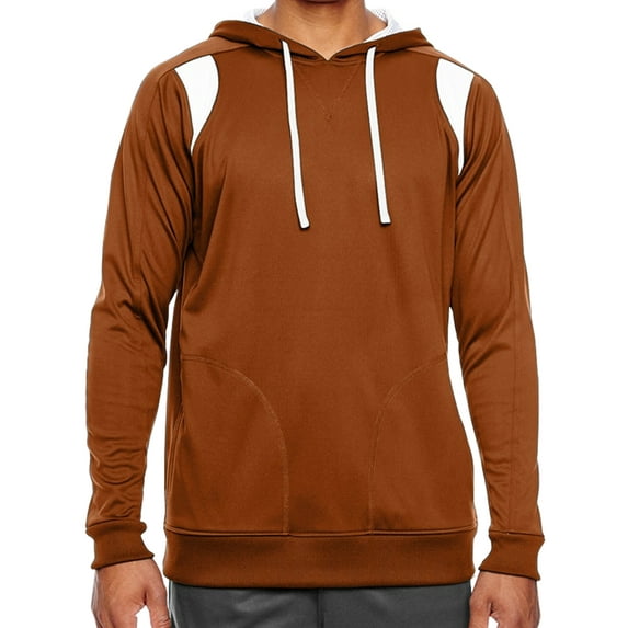 Team 365 Golf Men TT30 Elite Performance Hooded Sweatshirt, 2X-Large Burnt Org -