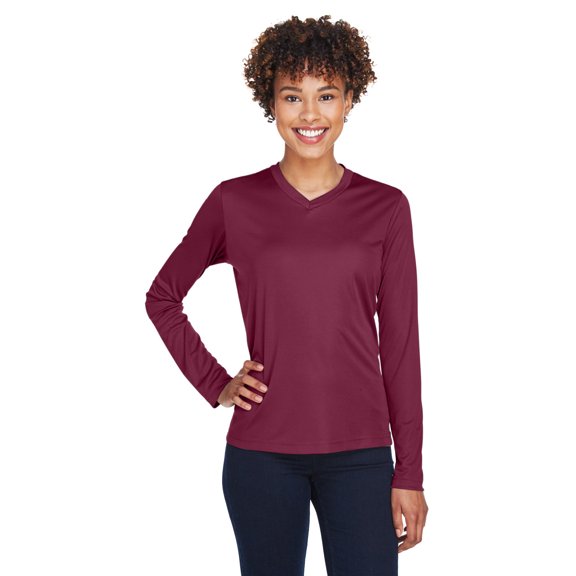 Team 365 Ladies' Zone Performance Long-Sleeve T-Shirt - TT11WL