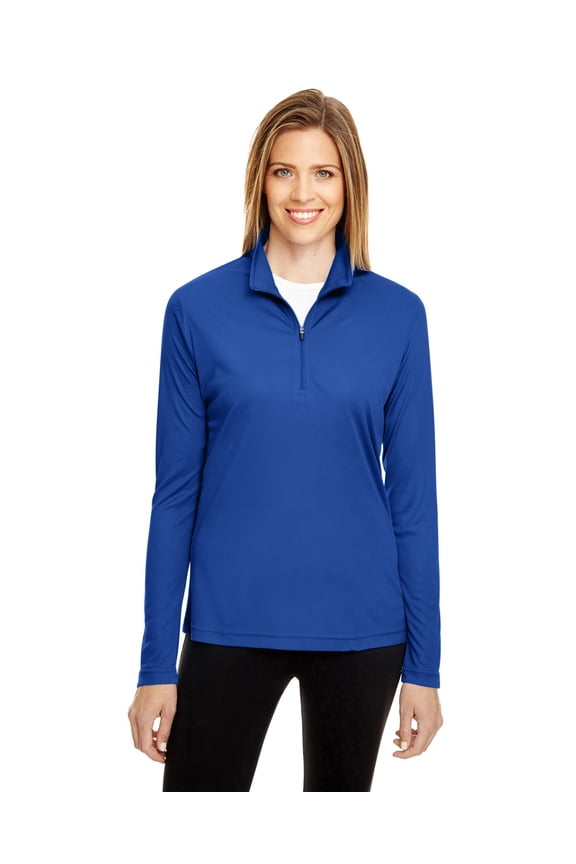 TT31W Women's Zone Performance Quarter-Zip Pullover-SPORT ROYAL-M