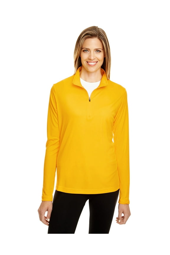 TT31W Women's Zone Performance Quarter-Zip Pullover-Sport Athletic Gold-S