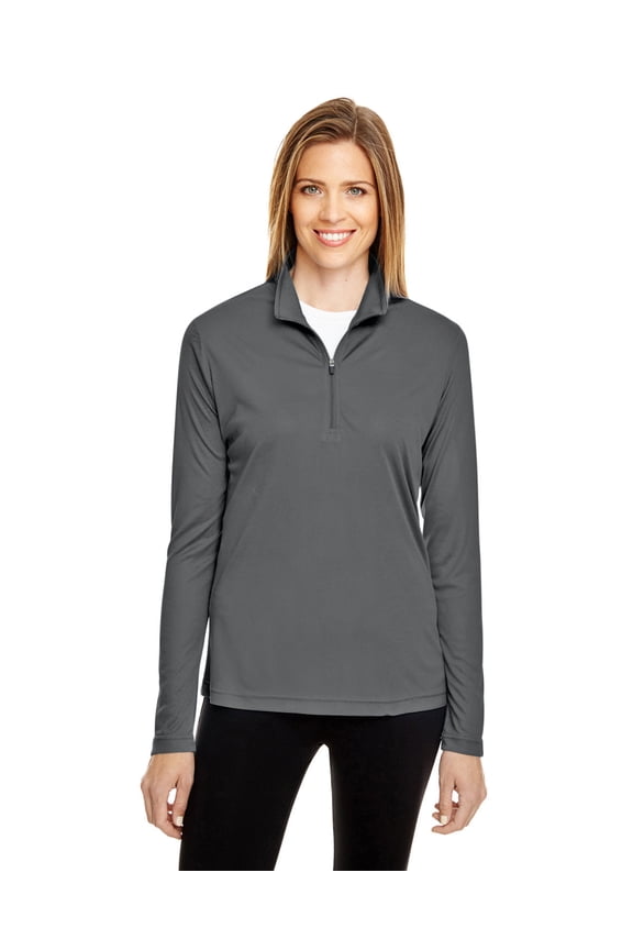 TT31W Women's Zone Performance Quarter-Zip Pullover-Sport Graphite-S