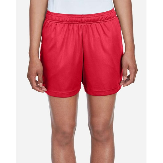 Team 365 TT11SHW Women's Zone Performance Shorts-Sport Red-XS