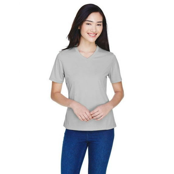 Team 365 TT11W Women's Zone Performance T-Shirt-SPORT SILVER-2XL