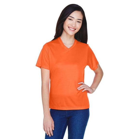 Team 365 TT11W Women's Zone Performance T-Shirt-Sport Orange-XL
