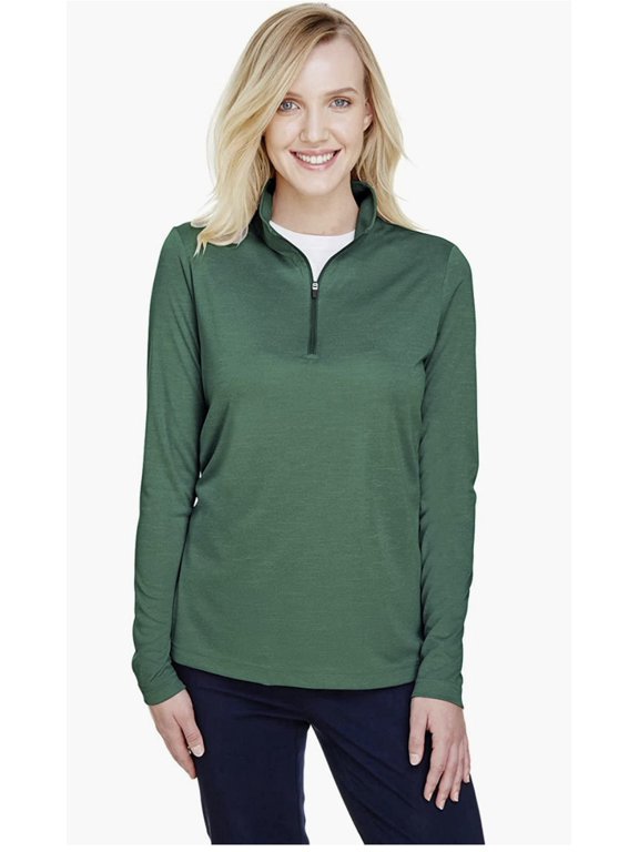 Ladies' Zone Sonic Performance Quarter-Zip Sport Forest Heather L