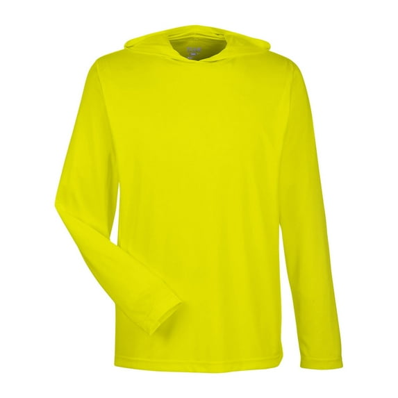 Team 365 TT41 Men's Zone Performance Hooded T-Shirt-Safety Yellow-2XL