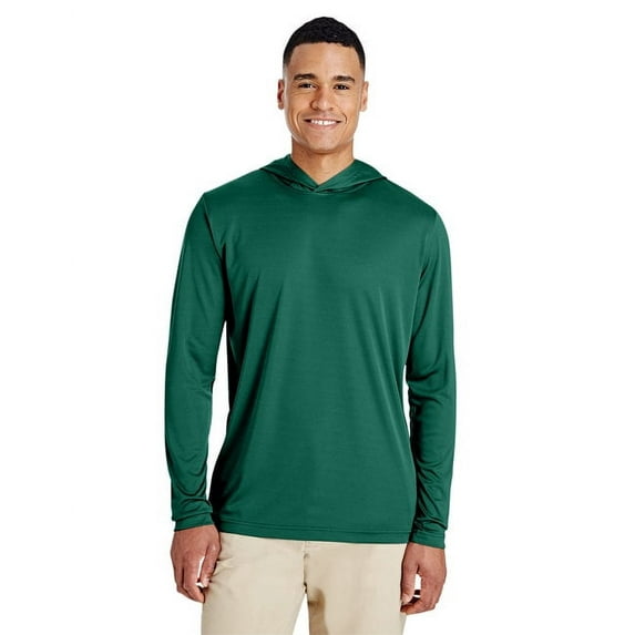 Team 365 TT41 Men's Zone Performance Hooded T-Shirt-Sport Forest-2XL