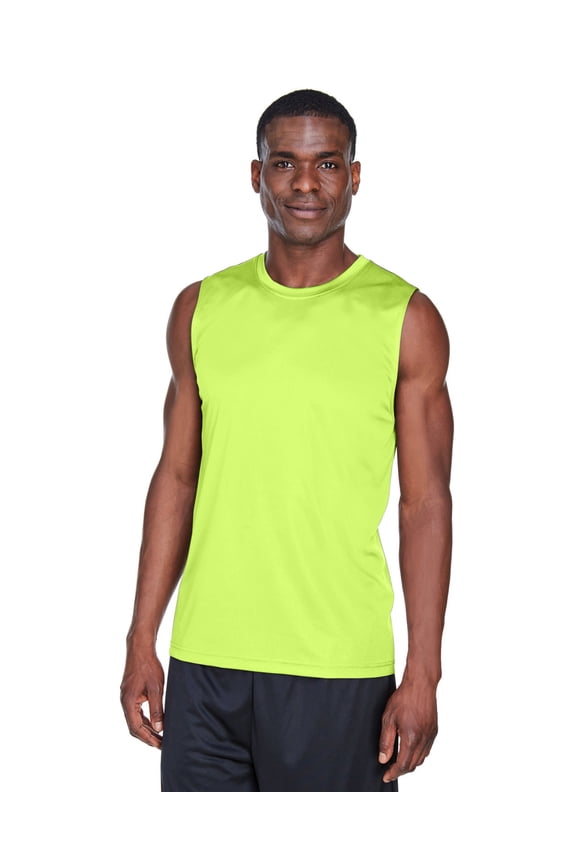 Men'S Zone Performance Muscle T-Shirt TT11M - Safety Yellow Size M