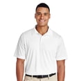 thumbnail image 1 of Team 365 Men's Zone Performance Polo Shirt Three-Button Collared Shirts 100% Polyester Solid Tees (White, 3XL), 1 of 7