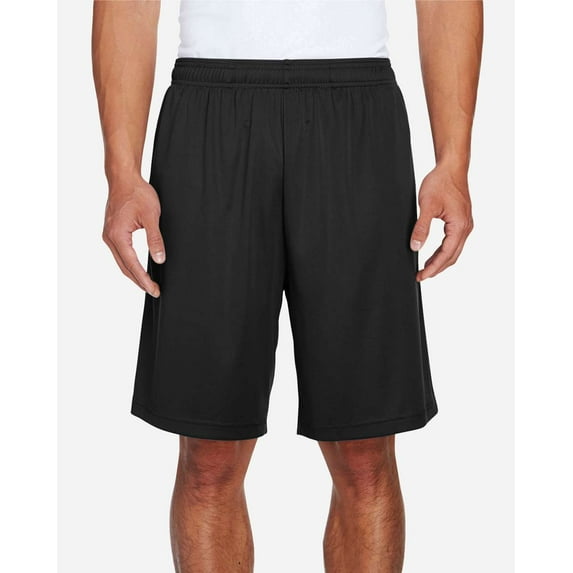 Team 365 TT11SH Men's Zone Performance Shorts-Black-XL