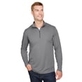 thumbnail image 1 of Team 365 Men's Zone Sonic Heather Performance Quarter-Zip 4XL DK GREY HEATHER, 1 of 3