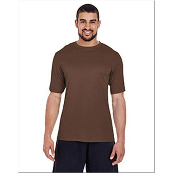 Team 365 TT11 Men's Zone Performance T-Shirt-SPORT DARK BROWN-L