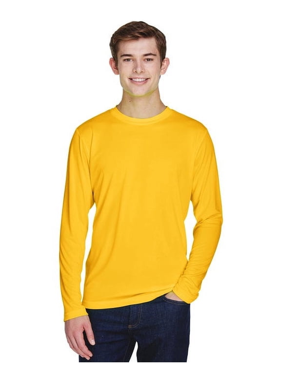 TT11L Men's Zone Performance Long Sleeve T-Shirt-Sport Athletic Gold-M