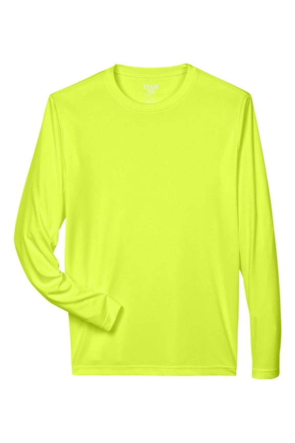 TT11L Men's Zone Performance Long Sleeve T-Shirt-Safety Yellow-L