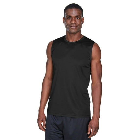 Team 365 TT11M Men's Zone Performance Muscle T-Shirt-Black-L