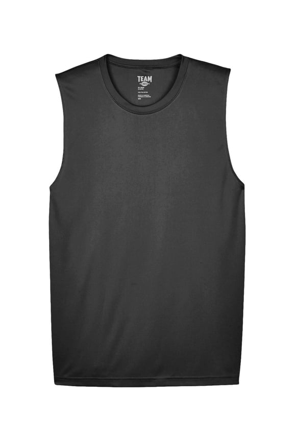 TT11M Men's Zone Performance Muscle T-Shirt-Black-2XL