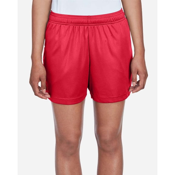 Team 365 TT11SHW Women's Zone Performance Shorts-Sport Red-3XL
