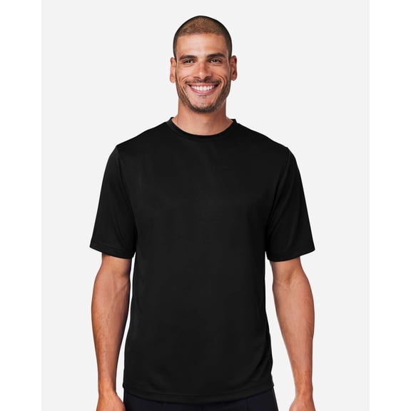 Team 365 TT15 Men's Zone Performance Mesh T-Shirt-Black-M
