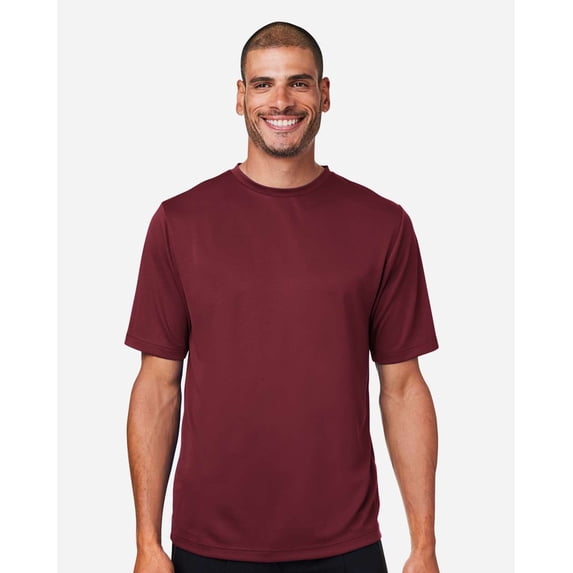 Team 365 TT15 Men's Zone Performance Mesh T-Shirt-Sport Maroon-XS
