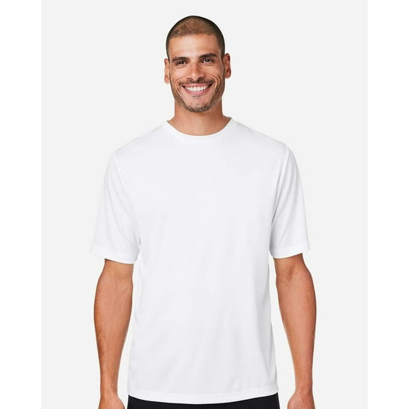 Team 365 TT15 Men's Zone Performance Mesh T-Shirt-White-M