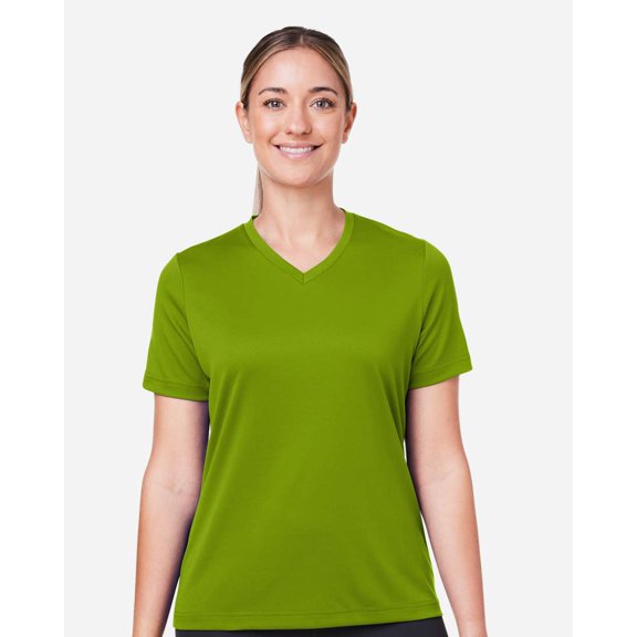 Team 365 TT15W Women's Zone Performance Mesh T-Shirt-Acid Green-S