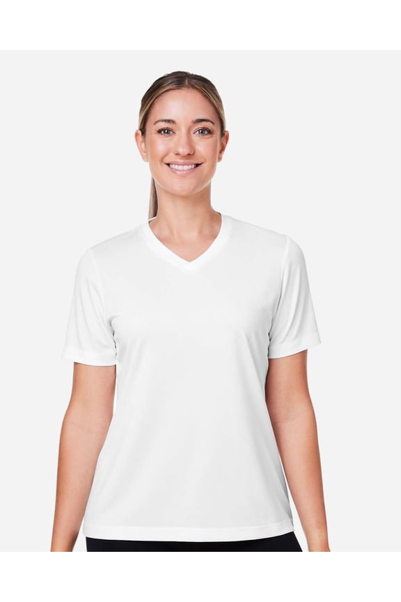 TT15W Women's Zone Performance Mesh T-Shirt-White-M
