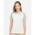 thumbnail image 1 of Team 365 TT21CW Women's Command Snag-Protection Colorblock Polo-White/ Sport Silver-2XL, 1 of 6