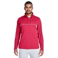 thumbnail image 1 of Team 365 TT26 Men's Melange Interlock Performance Quarter-Zip Top - Sp Red Heather - Large, 1 of 2