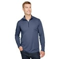 thumbnail image 1 of Team 365 TT31H Men's Zone Sonic Heather Performance Quarter-Zip Pullover-Sport Dark Navy Heather-S, 1 of 3