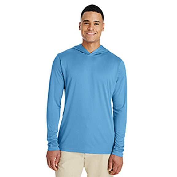 Team 365 TT41 Men's Zone Performance Hooded T-Shirt-Sport Light Blue-L