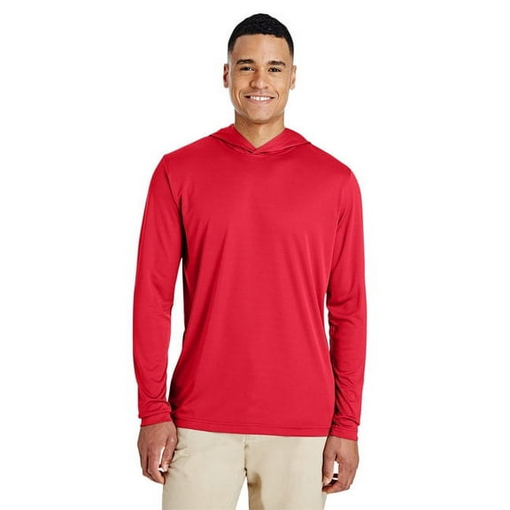 Team 365 TT41 Men's Zone Performance Hooded T-Shirt-Sport Red-L