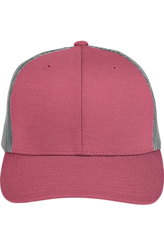 TT802Y Youth Zone Sonic Heather Trucker Cap By Yupoong - SP MRN HT