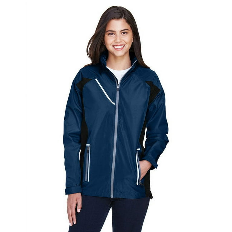 Navy waterproof jacket ladies discount