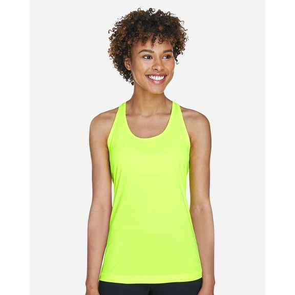 Team 365 TT11WRC Women's Zone Performance Racerback Tank-Safety Yellow-S