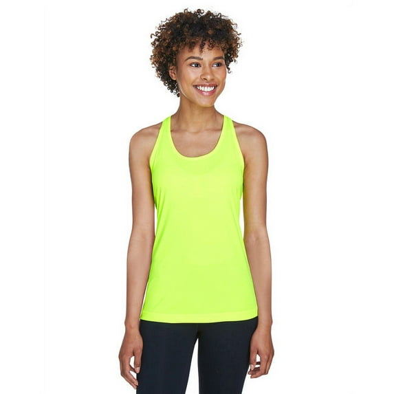 Team 365, The Ladies' Zone Performance Racerback Tank - SAFETY YELLOW - XL