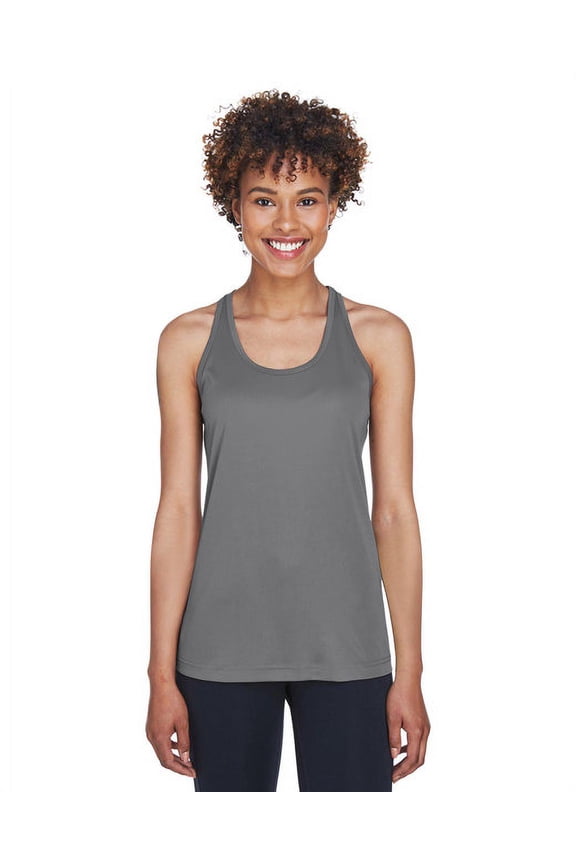 , The Ladies' Zone Performance Racerback Tank - SPORT GRAPHITE - S