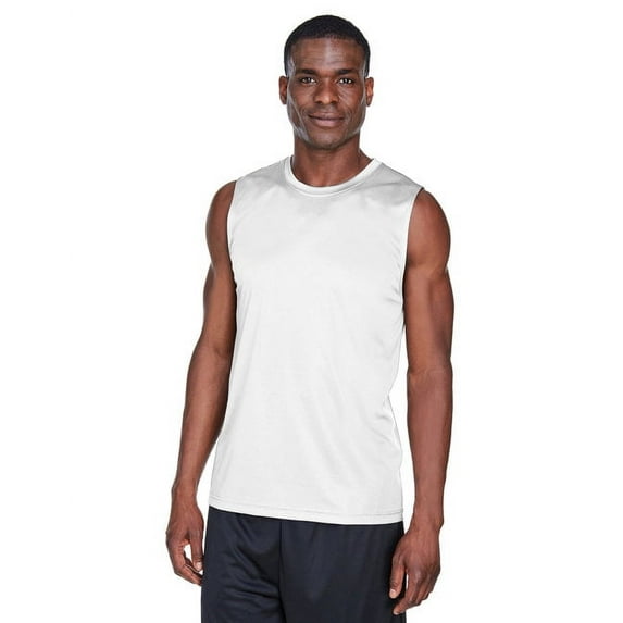 Team 365, The Men's Zone Performance Muscle T-Shirt - WHITE - S
