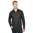 thumbnail image 1 of Team 365, The Men's Zone Sonic Heather Performance Quarter-Zip - BLACK HEATHER - M, 1 of 2