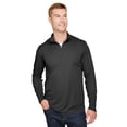 thumbnail image 1 of Team 365, The Men's Zone Sonic Heather Performance Quarter-Zip - BLACK HEATHER - XL, 1 of 2