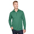 thumbnail image 1 of Team 365, The Men's Zone Sonic Heather Performance Quarter-Zip - SP FOREST HTHR - L, 1 of 2