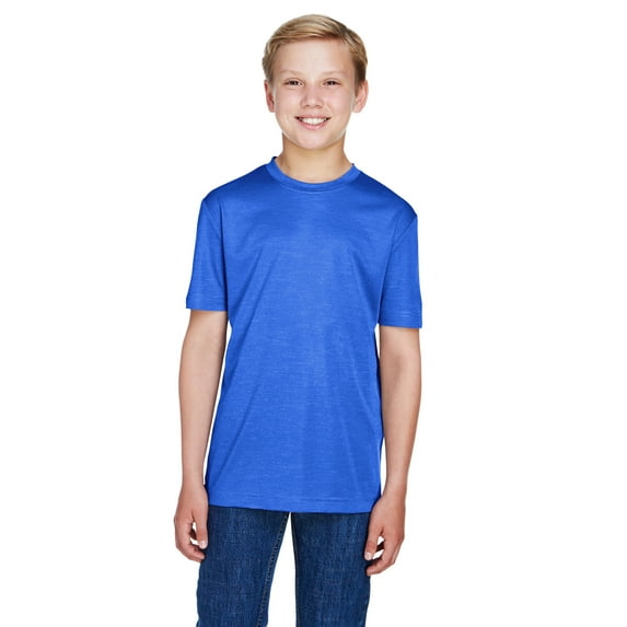 Team 365, The Youth Sonic Heather Performance T-Shirt - SP ROYAL HEATHER - L