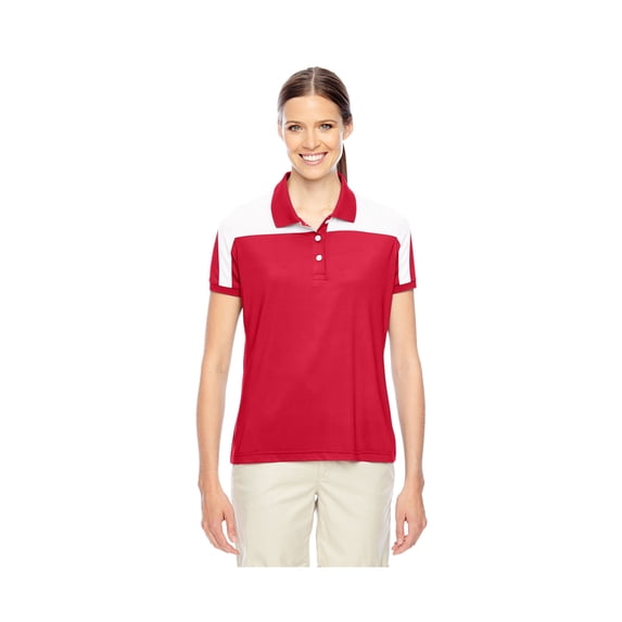 TEAM 365 TT22W LADIES' VICTOR PERFORMANCE POLO, XS, SPORT RED