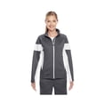 thumbnail image 1 of Team 365 TT34W Women's Elite Performance Full-Zip Jacket, L, SP GRAPHITE/ WHT, 1 of 1