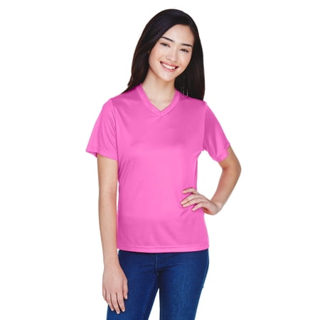 Team 365 TT11W Women's Zone Performance T-Shirt-Sport Charity Pink-L