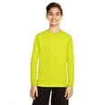 thumbnail image 1 of Team 365 Youth Zone Performance Long-Sleeve T-Shirt, Safety Yellow - S, 1 of 3