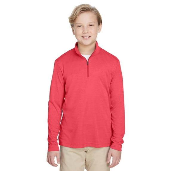 Team 365 Youth Zone Sonic Heather Performance Quarter-Zip - TT31HY