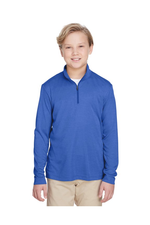 Youth Zone Sonic Heather Performance Quarter-Zip - TT31HY