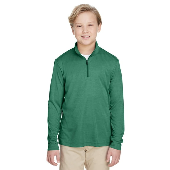 Team 365 Youth Zone Sonic Heather Performance Quarter-Zip - TT31HY