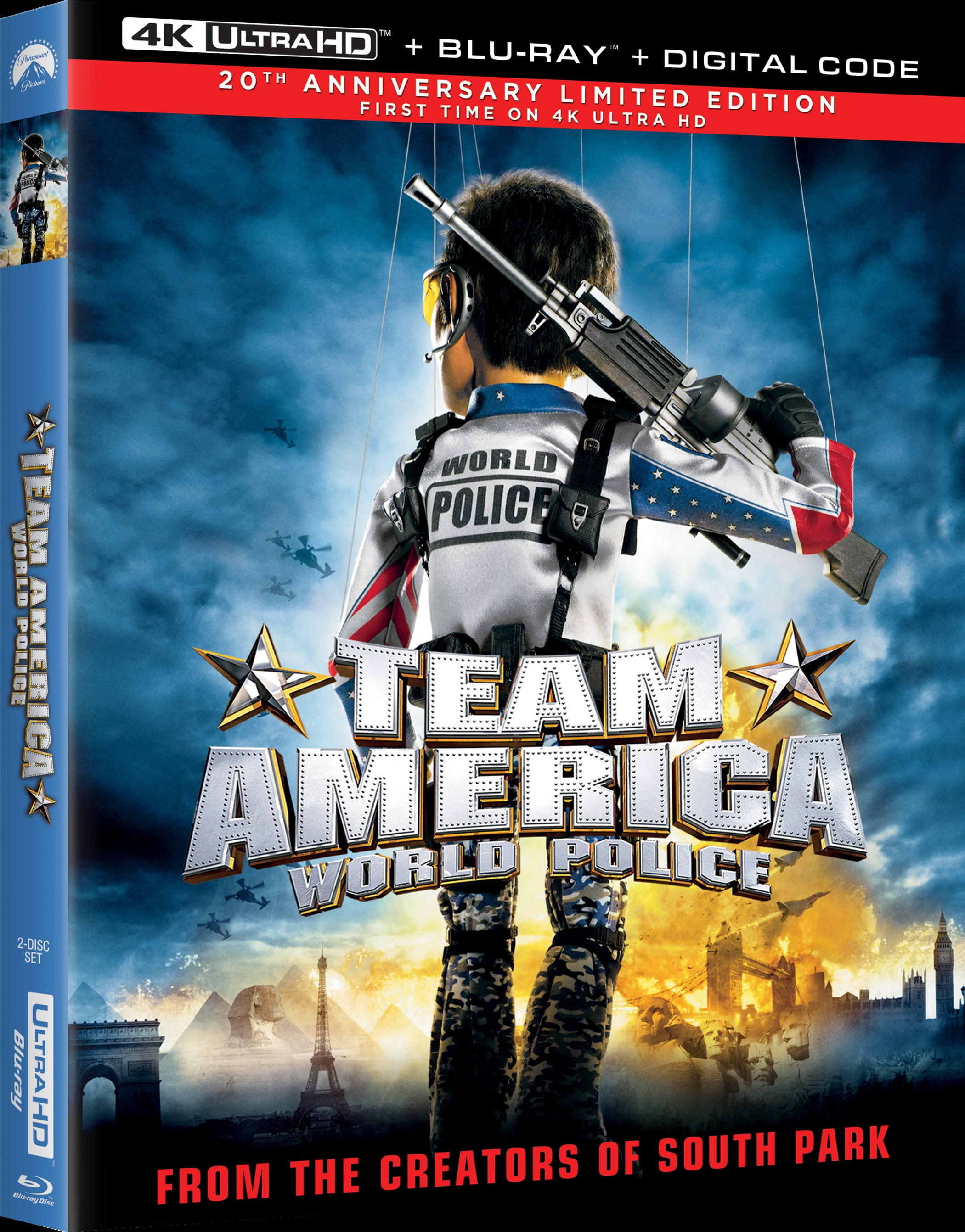 Team America: World Police "20th Anniversary" (4K Ultra HD + Blu-ray + Digital)